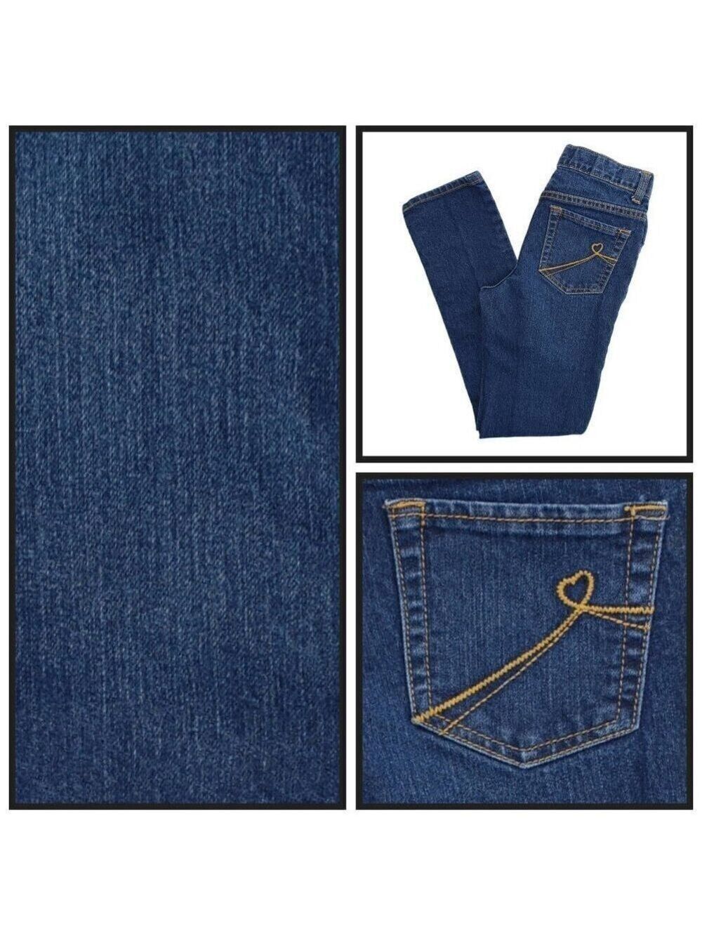 The Children's Place Girls Skinny Jeans Size 10 Stretch Denim Dark Wash